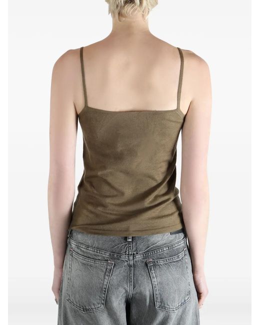 Uma Wang Green X 1436 Sleeveless Knitted Tank Top