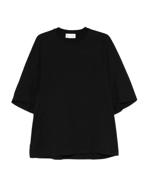 Christian Wijnants Black Tiriani Split-Sleeve Top