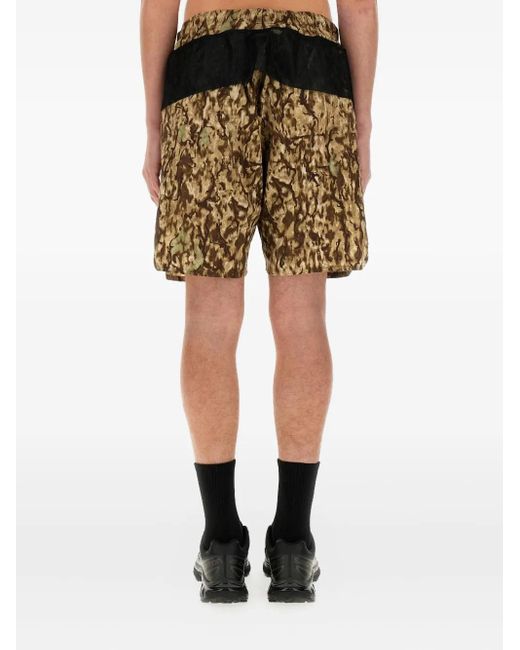 South2 West8 Shorts mit Camouflage-Print in Natural für Herren