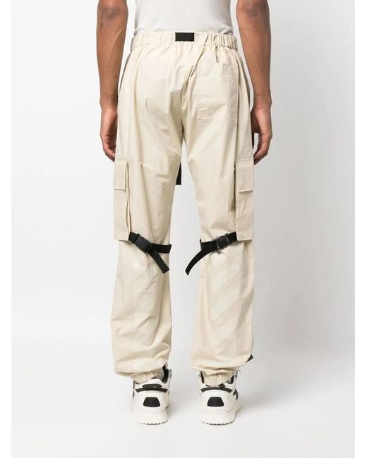 Off-White c/o Virgil Abloh Natural Strap-detail Cargo Trousers for men