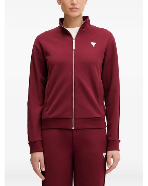 Guess Red Marlene Zip-Up Sweatshirt