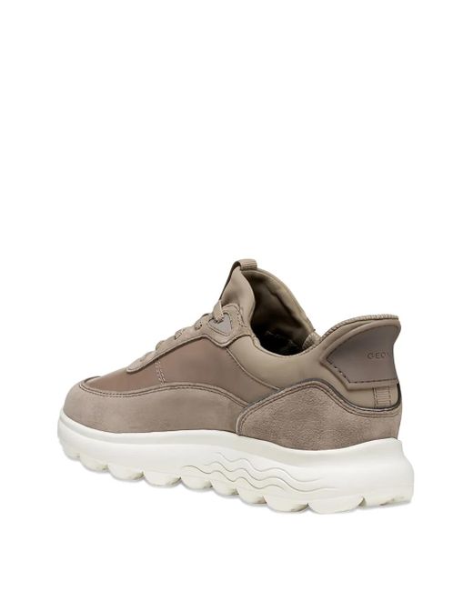 Geox Brown Spherica Plus Low-Top Sneakers