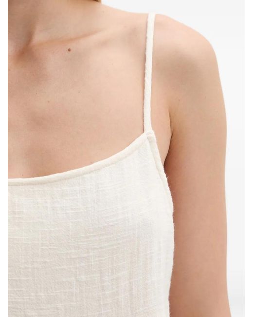 Rip Curl White Tiered Spaghetti-Strap Dress