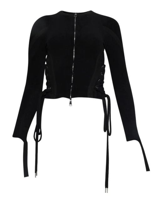 Natasha Zinko Black Towelling Muscle Top