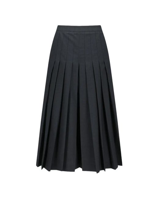 Amomento Black Pleated Culotte Trousers