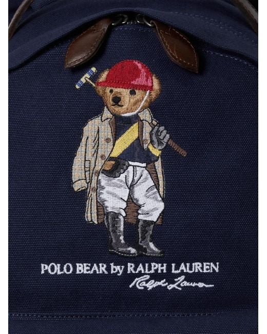 Polo Ralph Lauren Blue Polo Bear-Motif Backpack for men