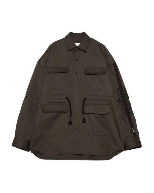 Yoshio Kubo ドローストリング シャツ Gray