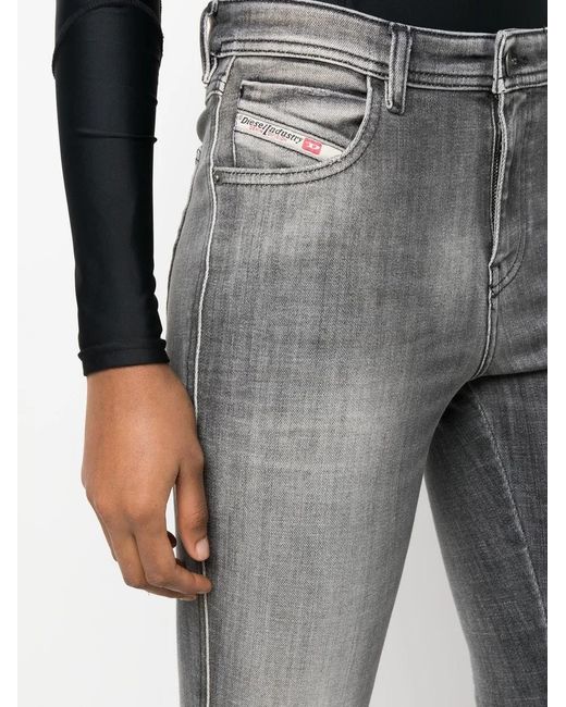 DIESEL Gray 2015 Babhila 09E71 Skinny Jeans