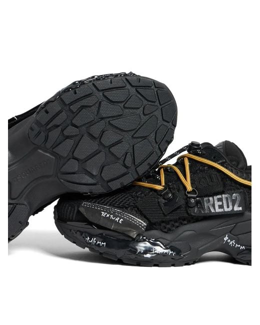 DSquared² Black Faster Sneakers for men