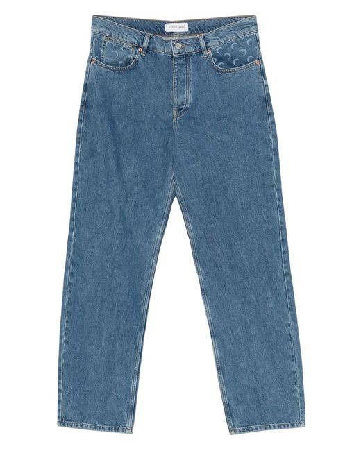 MARINE SERRE Jeans Met Logoprint in het Blue voor heren