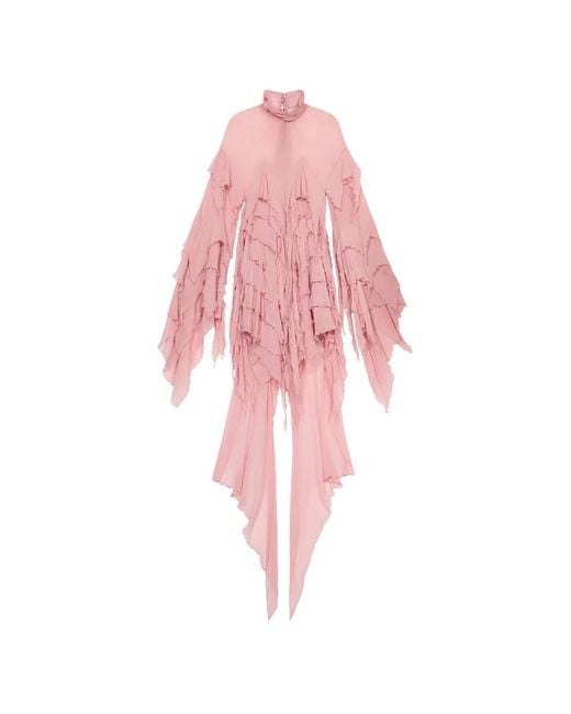 Blumarine Pink Ruffled Mini Dress
