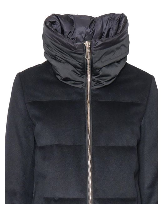 DUNO Blue Adriel Drawstring Funnel-Neck Coat
