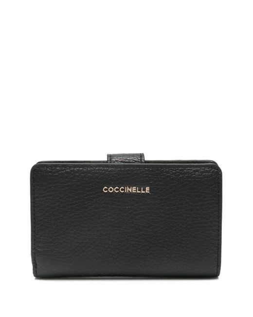 Coccinelle Black Metallic Soft Leather Wallet