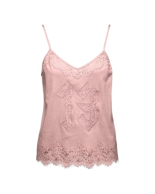 PUMA Pink X Fenty By Rihanna Lace-Trim Top