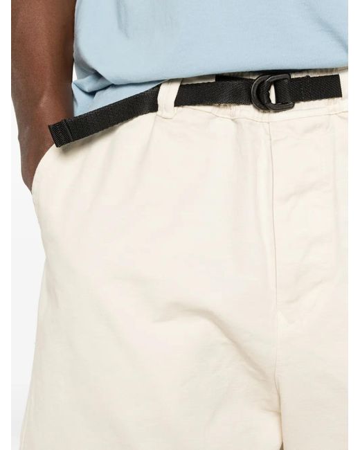 Pantalones Cortos Chinos Marina L100010 Slub Batavia-Tc_S.I. De Algodón Stone Island de hombre de color White
