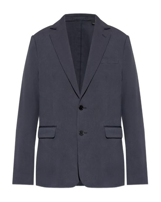 AllSaints Blue Single-Breasted Blazer for men