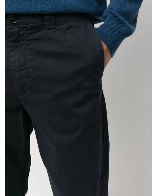Woolrich Blue Straight-Leg Cotton Chino Trousers for men