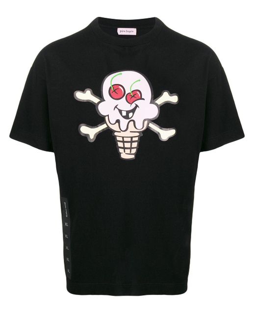 Palm Angels X Ice Cream Skull Print T-shirt in Black for Men | Lyst