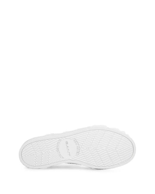 Gant White Baskets À Lacets for men
