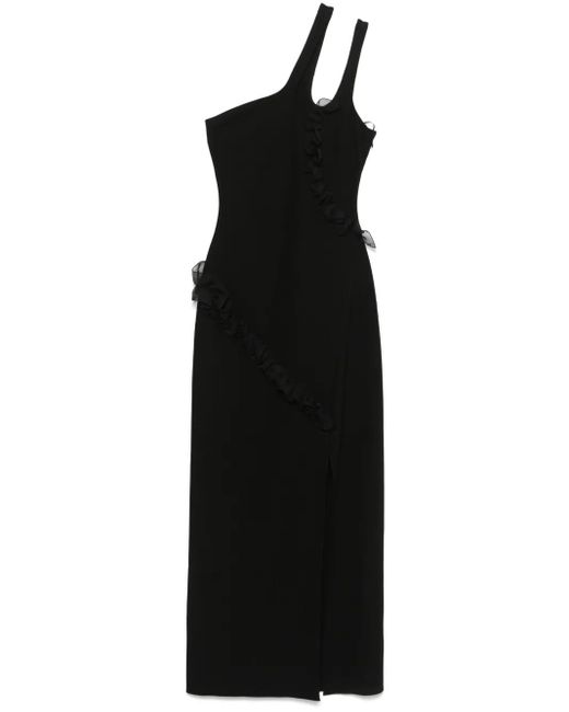 Nensi Dojaka Black Nadia Midi Dress