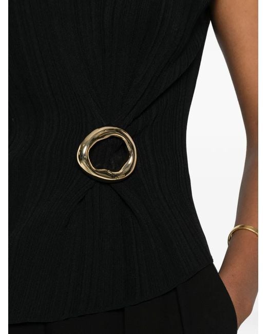 Joseph Black Kenit Asymmetric-Hem Top
