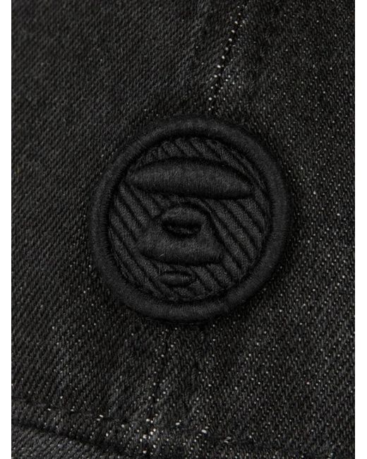 Aape By A Bathing Ape Black Logo-Patch Cap for men