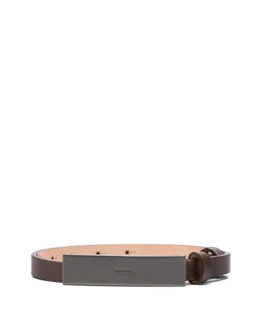 Max Mara White Newplate1 Classic Belt