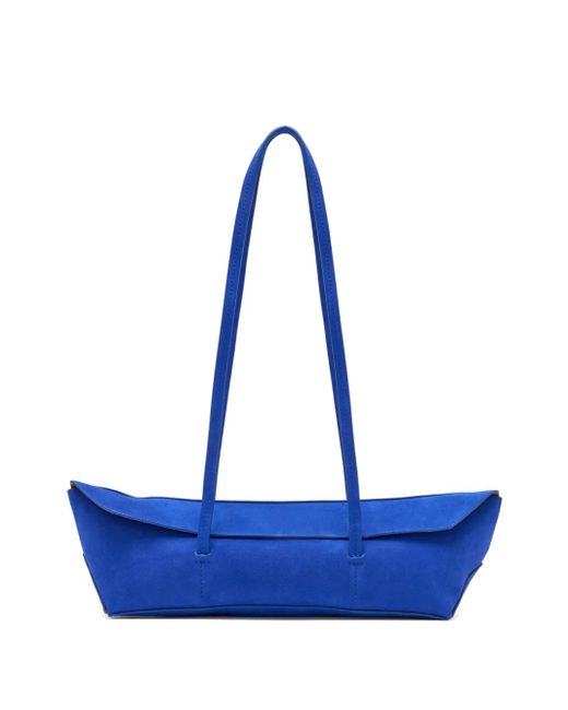 Christopher Esber Blue Gondola Schultertasche aus Wildleder