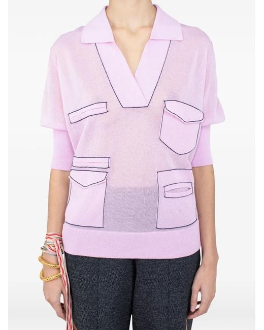 Kiko Kostadinov Purple Kreiner Polo Shirt