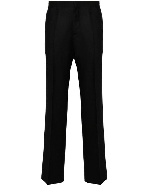 Pantalon droit en laine Tagliatore pour homme en coloris Black