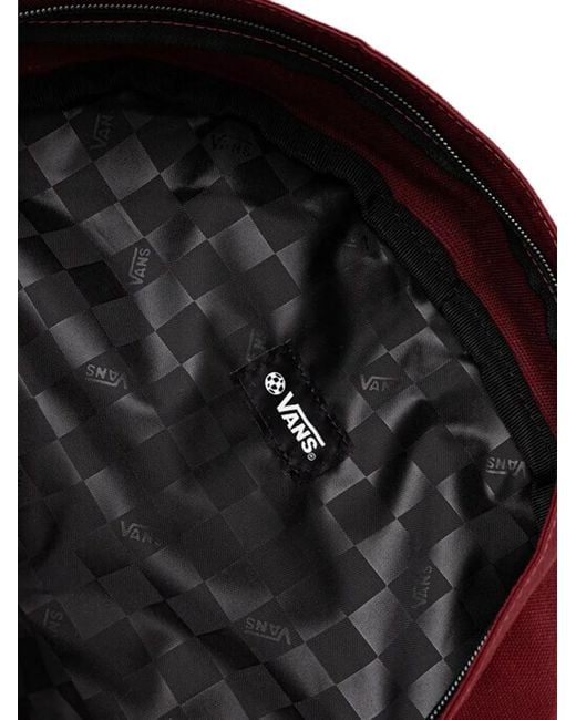 Vans Red Logo-Patch Pocket Backpack
