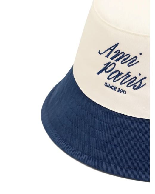 AMI Blue Bicolor "Ami Paris" Hat