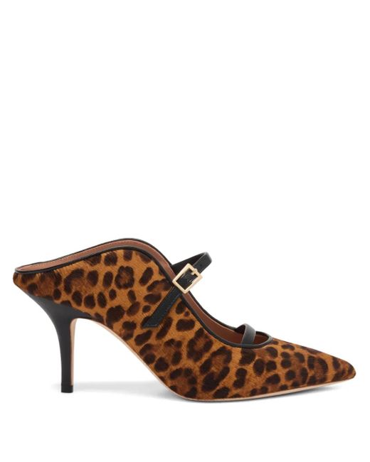 Mules Con Stampa 70Mm di Malone Souliers in Brown