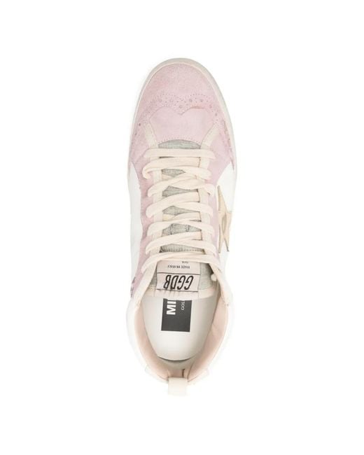 Golden Goose Deluxe Brand White Baskets Mid Star Classic for men