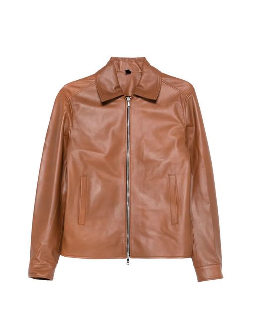 Chaqueta Con Bolsillos Con Cremallera Tagliatore de hombre de color Brown
