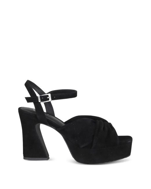 Ash Black Plateau-Pantoletten Mit Knotendetail