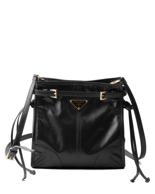 Prada Black Bonnie Leather Mini Shoulder Bag