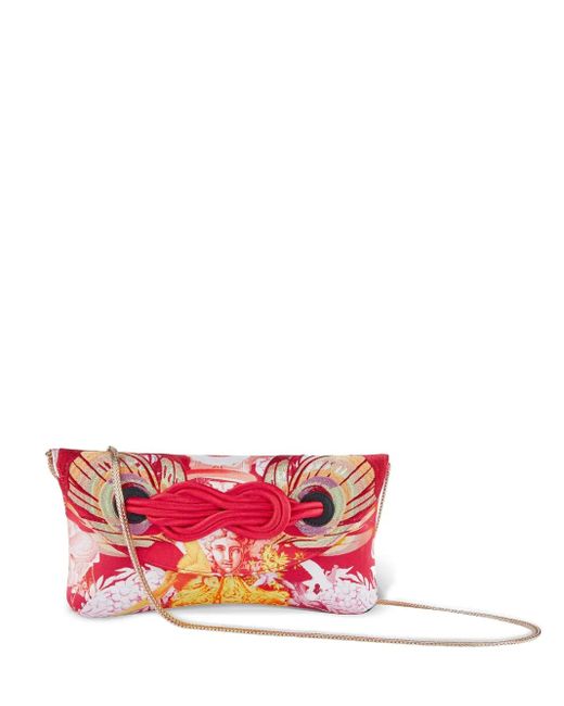 Shanghai Tang Pink X Jacky Tsai Flower Dragon Clutch