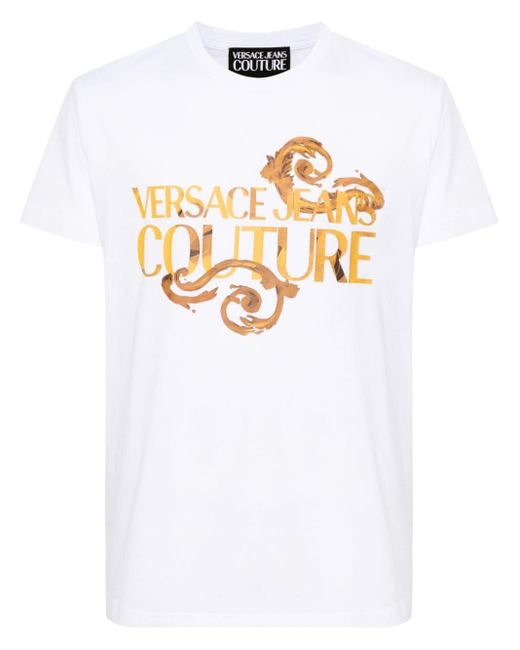 Versace White Versace Jeans T-Shirts And Polos for men