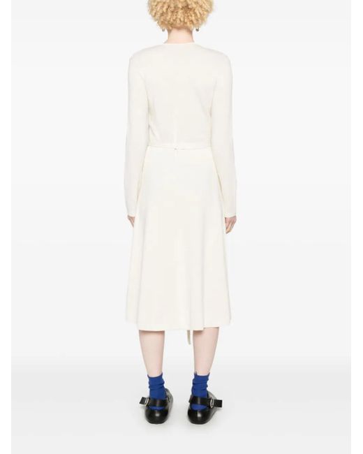 Joseph White Knitted Maxi Dress