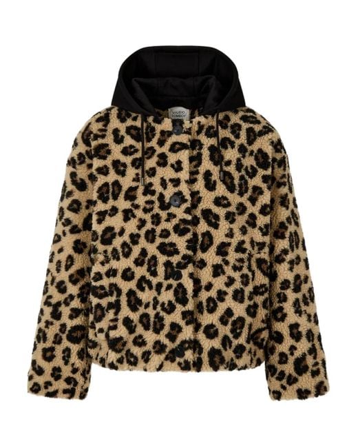 Studio Tomboy X Jack Met Luipaardprint En Capuchon in het Black