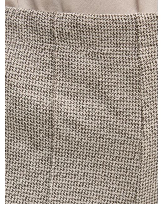 Ouí Natural Houndstooth Trousers