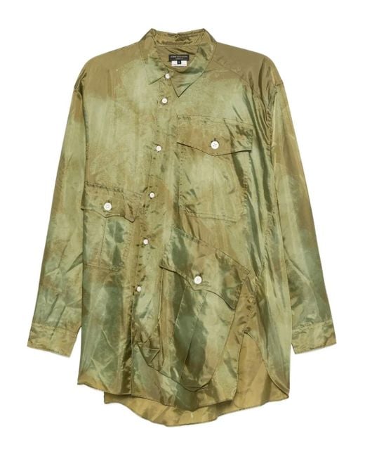 メンズ Comme des Garçons マルチポケット シャツ Green