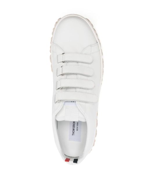 Thom Browne Sneakers Met Klittenband in het White voor heren