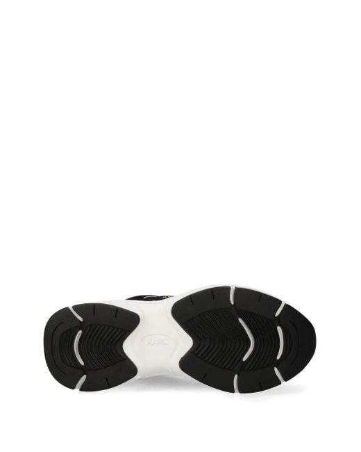 Baskets En Cuir À Logo Embossé Karl Lagerfeld en coloris Black