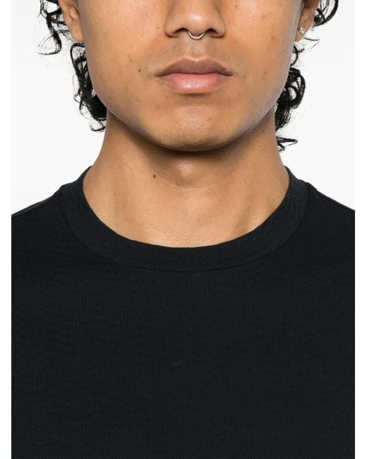 Emporio Armani Black Cotton T-Shirt for men