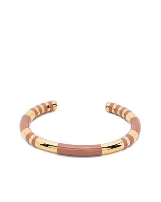 Aurelie Bidermann Metallic Positano striped bracelet