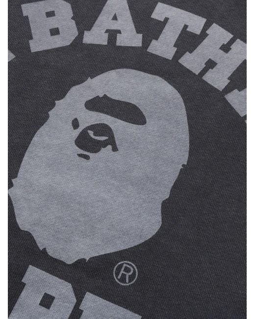Sudadera con capucha y logo A Bathing Ape de hombre de color Black