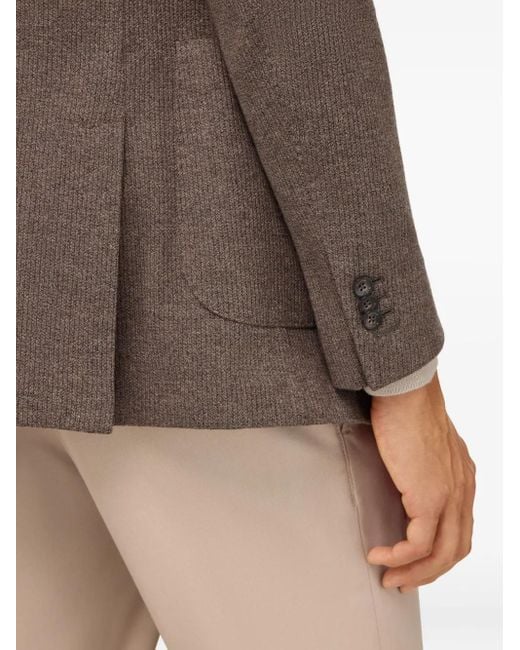 Blazer Testurizzato di Boggi in Brown da Uomo