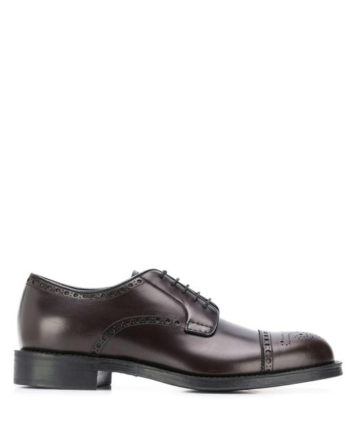Prada Leer Oxford Veterschoenen in het Bruin voor heren - Bespaar 3% - Lyst